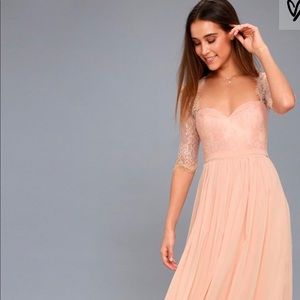 Lulus In a Fairytale Blush Bridesmaid Dress